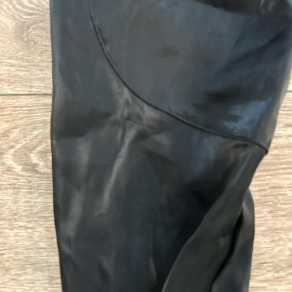Nike AIR Black Track Pants Jogger Sheen Women's See Through SZ M drawstring EUC - Picture 5 of 8